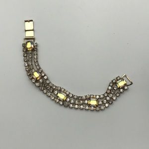Vintage Rhinestone Cubic Ziconia Bracelet